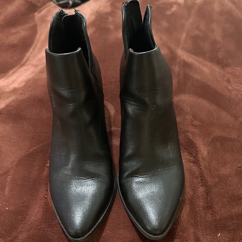 Sun + Stone Black Ankle Booties like new!